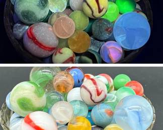 Vintage & Antique Marbles - Some UV Reactive!
