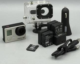 GoPro Hero3+ Camera, Case & (5) Batteries
