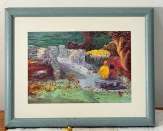 Autumn Tete A Tete Watercolor By Ann Jones
