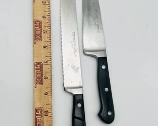 (2) Large Wüsthof Dreizack Classic Knives - Solingen Germany

