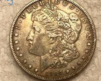 1884 Morgan Silver Dollar
