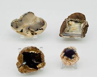 (4) Beautiful Minerals Including Thunderegg
