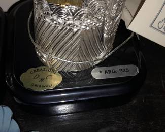 Sterling Silver Figurines W/ Tag & COA