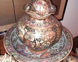Asian Vase & Underbowl