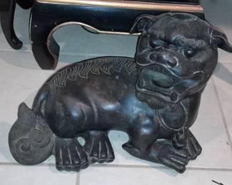 HEAVY Metal Foo Dog Statue (2 Available)