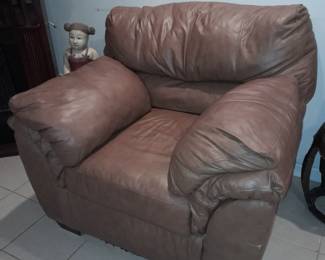 Oversized Leather Chair