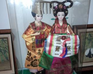 Asian Dolls In Case