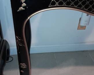 Black & Gold Asian Motif Console Table