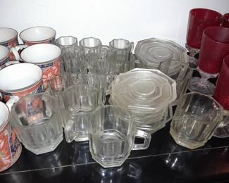 Clear Glass Teacup Set