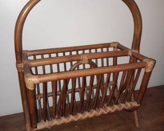 Wicker Magazine Rack