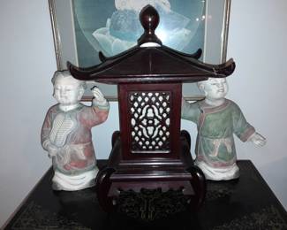 Asian Figurines & Pagoda