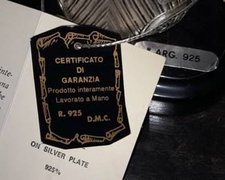 Sterling Silver Figurines W/ Tag & COA