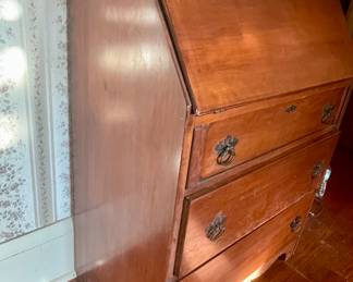 Detail pic, Antique Drop-down desk. 
