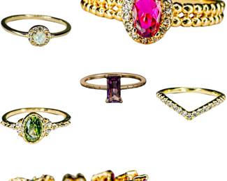 Fine Jewelry: Sterling with Vermeil Rings