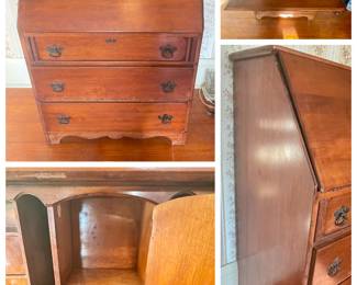 Detail pic, Antique Drop-down desk. 