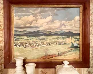 Original Pastoral Landscape Painting 