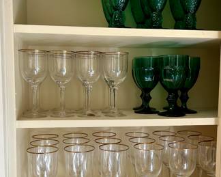 Gorgeous Noritake Gold Rim “Troy” Crystal Glasses