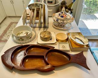 I love this vintage teak serving dish