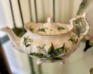 Beautiful Lilly of the Valley Hammersley & Spode Teapot