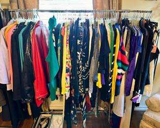 Brands including Christian Dior, Betsey Johnson, Chico, Ralph Lauren, Ellen Tracy, Pierre Cardin, and many more