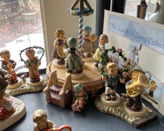 Hummel 11 Piece Set "The Sounds of Spring Collection" with Boxes