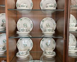 52pc Set of Meissen Green Dragon