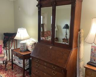 Baker Chinoiserie Secretary Desk