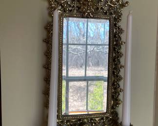 Brass Mirror Sconce