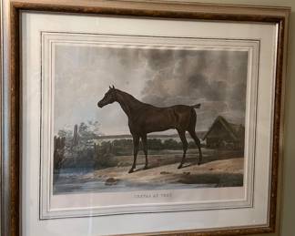 Carle Vernet "Cheval au Vert." Engraving