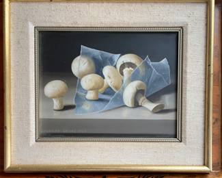 Randolph Brooks “Mushrooms “ Still Life Painting 