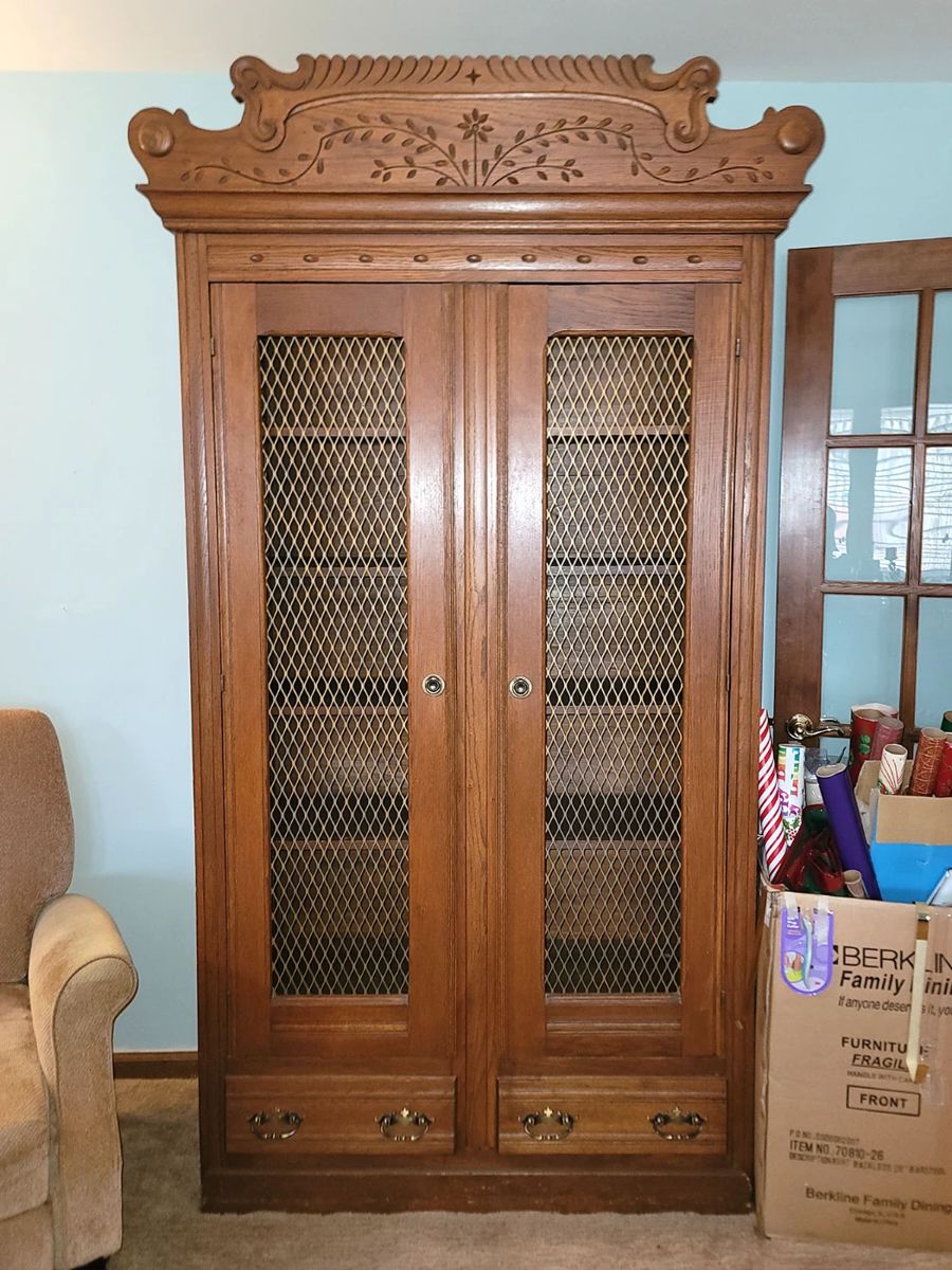 Antique Victorian cabinet $450 (sale price)