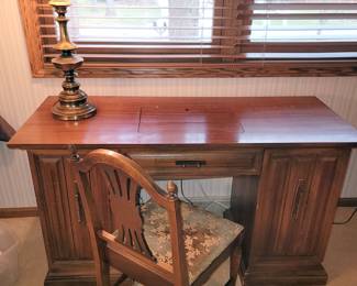 Sewing desk and antique chair $35 (sale price)