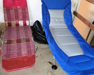 Outdoor foldable lounge chairs $10 ea sale price