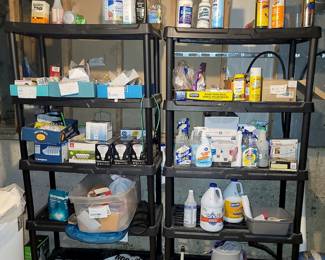 Plastic shelving $20 ea sale price. Contents fill-a-bag