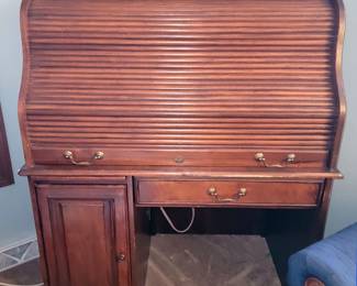 Wood roll-top desk $35 (sale price)
