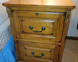 Wood file cabinet $25 (sale price)