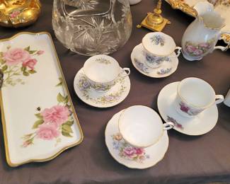 Rosina, Regency, Royal Albert teacup and saucers