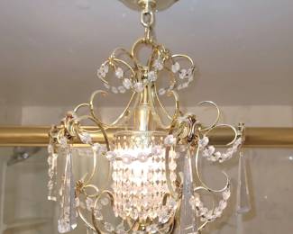 Pair of small chandeliers