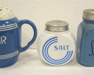 THREE VINTAGE SHAKERS