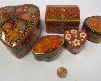 LACQUER WARE TRINKET BOXES