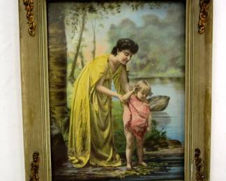 ca 1904 MOTHER & DAUGHTER PRINT