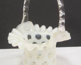 SMALL COIN DOT GLASS BASKET