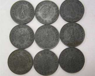 WWII REICHSPFENNIG COINS