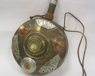 LARGE EASTERN POWDER FLASK