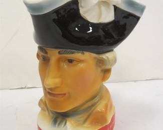  VINTAGE CAPTAINE RICHARD HENNESSY PORCELAIN COGNAC BRANDY PITCHER ADVERTISER