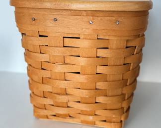 Longaberger Tissue Cover with Lid. Photo 2 of 2.