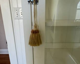 Restoration Hardware White Tall Bathroom Cabinet. Measures 26" W x 15.25" D x 70" H. Photo 2 of 2.