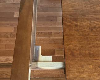 Chestnut Finish (MOST REALISTIC FINISH PICTURE) French Provincial Extension Farm-Style Table. Comes with Pads. Photo 5 of 6.