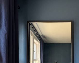 Simple Black Frame Mirror.