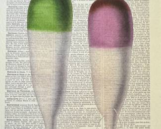 Mini Print of Carrots.